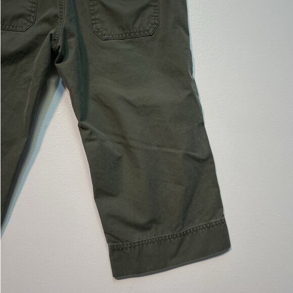 Vintage Y2K ROXY Army Green Low Rise Capri Pants / Sz 5 / Surf Military Retro - Picture 10 of 10